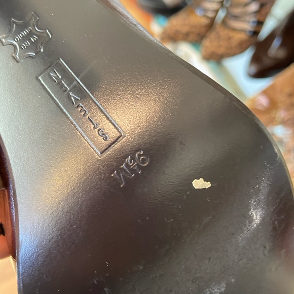 Steve Madden Brown Faux Croc high heel loafers - Picture 6 of 6